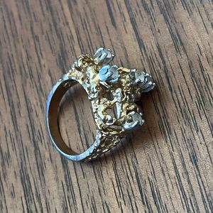 Vintage Womens golden ring costume